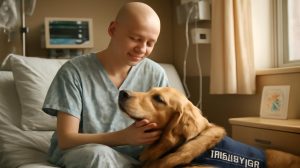 Both gravely ill, a therapy dog and a teenager meet in hospital and fight side by side to heal