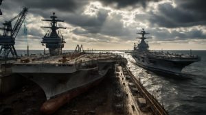 Battle lines drawn as U.S. accelerates construction of second Ford-class aircraft carrier USS Kennedy while USS Ford heads for combat, deepening global rifts and igniting a fierce debate over power, security, and the price of military dominance