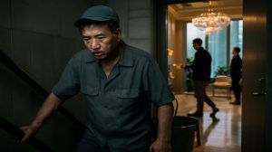 As China flaunts its giant skyscrapers a new class of human elevator is born paid almost nothing to scale endless stairs so the wealthy never touch a button