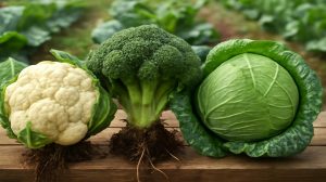 Many people don’t realize it, but cauliflower, broccoli, and cabbage are all different varieties of the very same plant