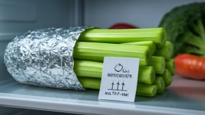 Why wrapping celery in aluminium foil keeps it crisp and fresh for weeks and the science behind the method