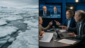 Meteorologists warn that an unusually early arctic breakdown is forming in february and some experts accuse climate alarmists of exaggerating atmospheric signals not seen in decades