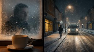 Heavy snow expected tonight as authorities urge drivers to stay home while businesses push to keep normal operations running