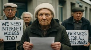 From March 8, pensions will rise only for retirees who submit a missing certificate, triggering anger among those without internet access