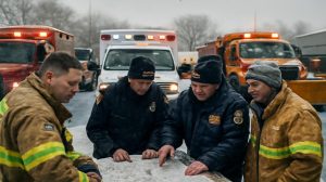 Winter storm warning issued as up to 60 inches of snow remain possible, with emergency services bracing for major travel paralysis